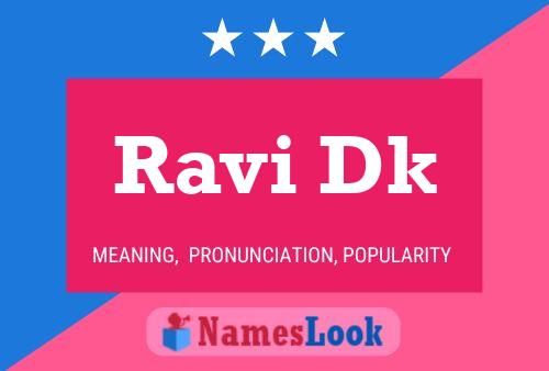 Ravi Dk Name Poster