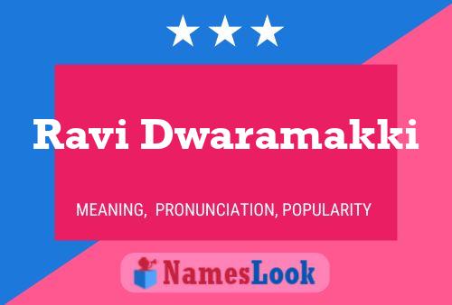 Ravi Dwaramakki Name Poster