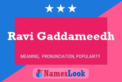 Ravi Gaddameedh Name Poster