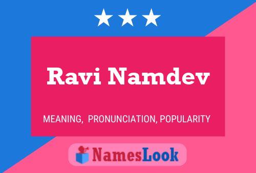 Ravi Namdev Name Poster