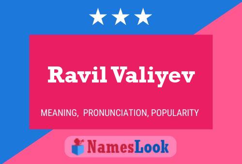 Ravil Valiyev Name Poster