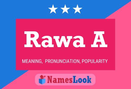 Rawa A Name Poster