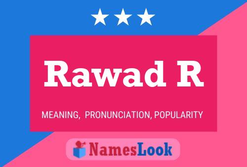 Rawad R Name Poster