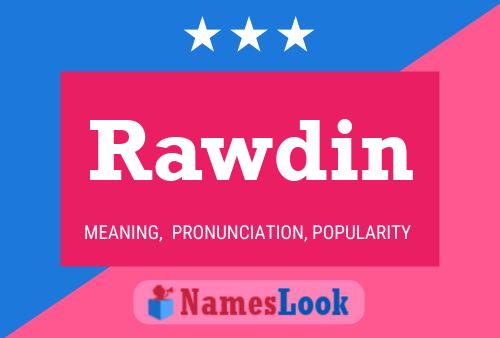 Rawdin Name Poster