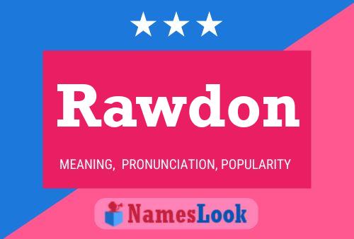 Rawdon Name Poster