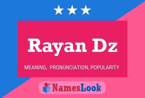 Rayan Dz Name Poster