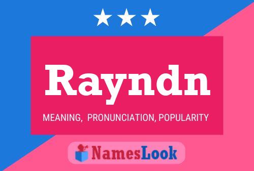 Rayndn Name Poster