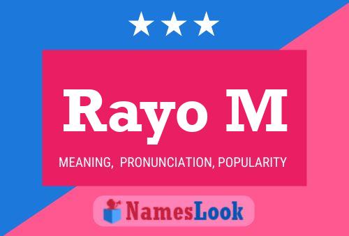 Rayo M Name Poster