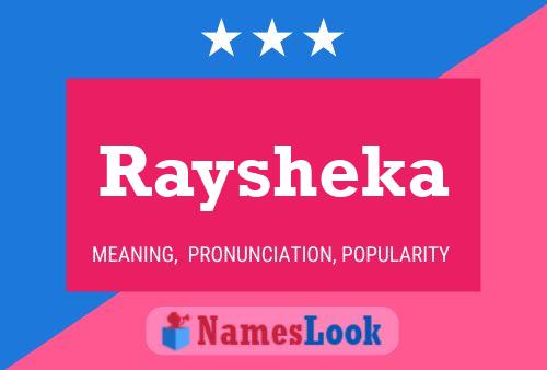 Raysheka Name Poster