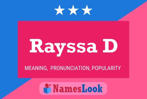 Rayssa D Name Poster