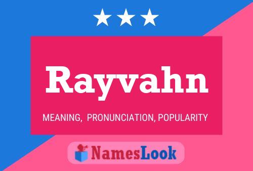 Rayvahn Name Poster