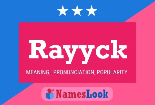 Rayyck Name Poster