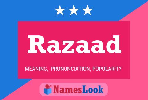 Razaad Name Poster