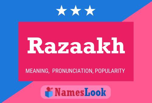 Razaakh Name Poster