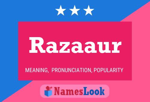 Razaaur Name Poster