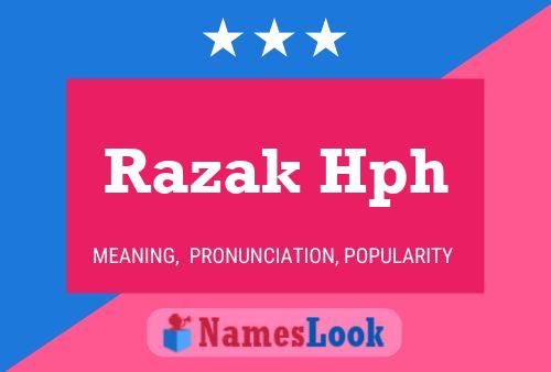 Razak Hph Name Poster