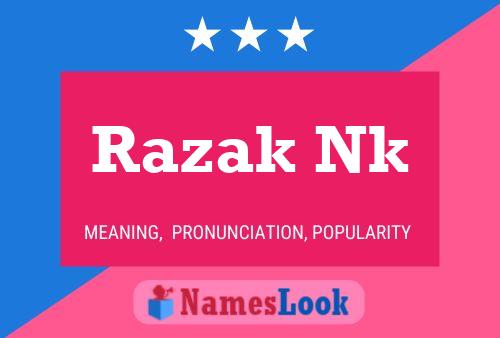 Razak Nk Name Poster