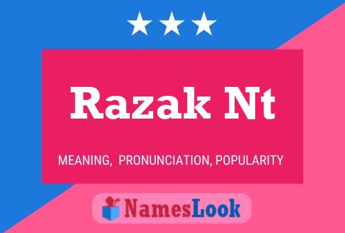 Razak Nt Name Poster