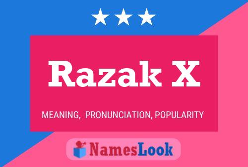 Razak X Name Poster