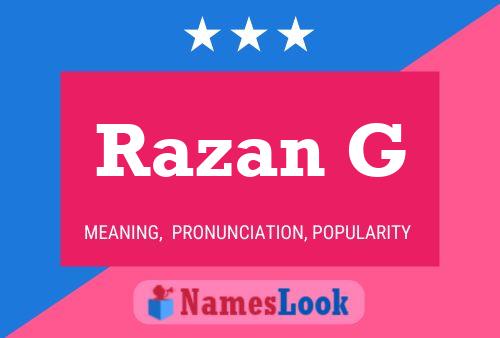 Razan G Name Poster