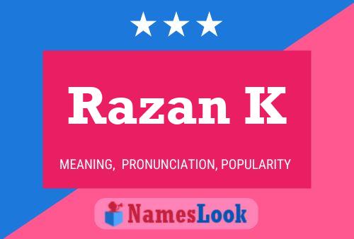 Razan K Name Poster