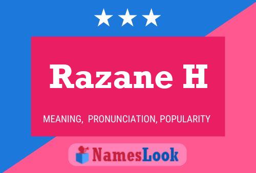 Razane H Name Poster