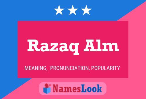 Razaq Alm Name Poster