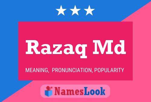 Razaq Md Name Poster