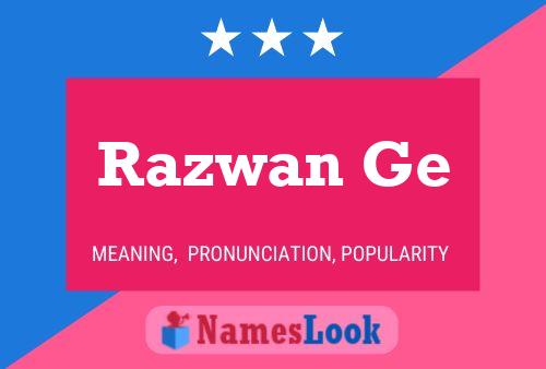 Razwan Ge Name Poster