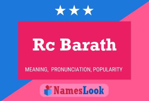 Rc Barath Name Poster