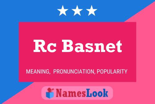 Rc Basnet Name Poster