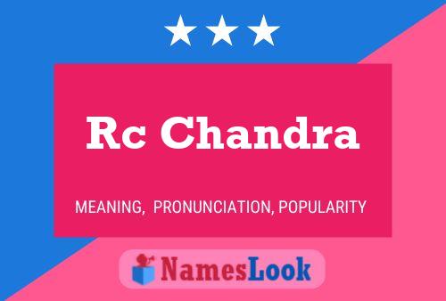 Rc Chandra Name Poster