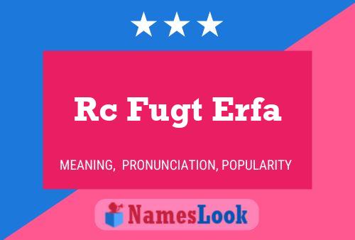 Rc Fugt Erfa Name Poster