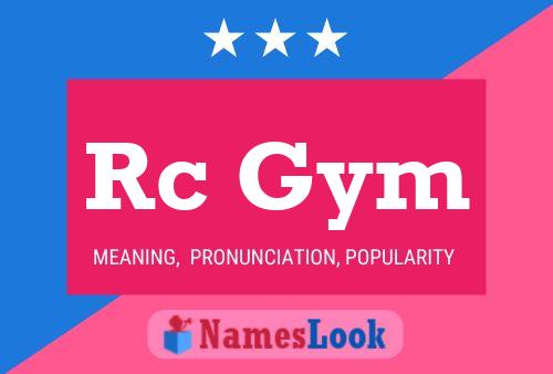 Rc Gym Name Poster