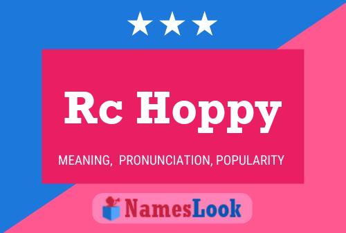 Rc Hoppy Name Poster