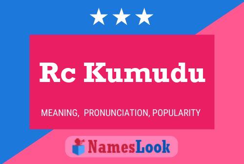 Rc Kumudu Name Poster