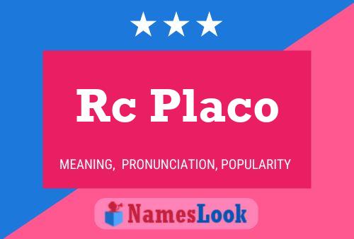 Rc Placo Name Poster