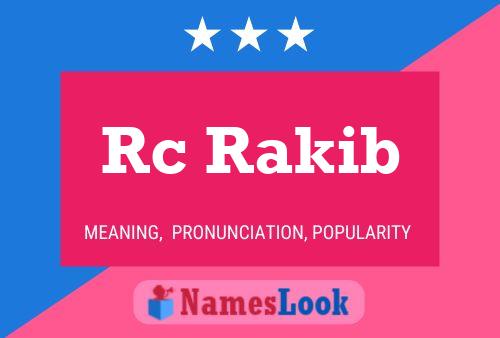 Rc Rakib Name Poster