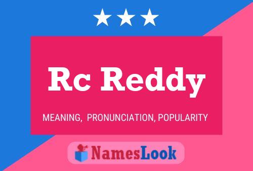 Rc Reddy Name Poster