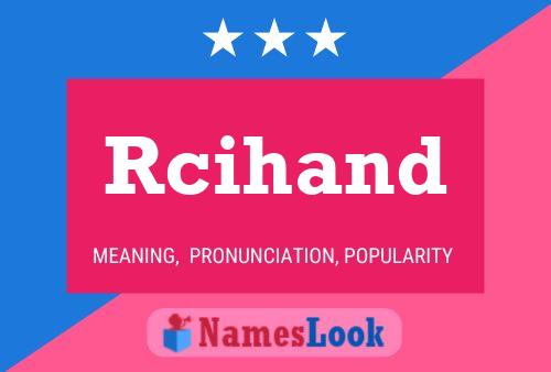 Rcihand Name Poster