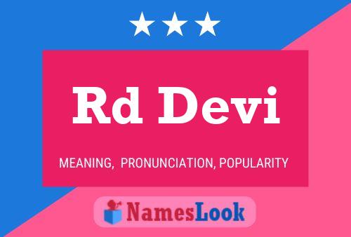 Rd Devi Name Poster