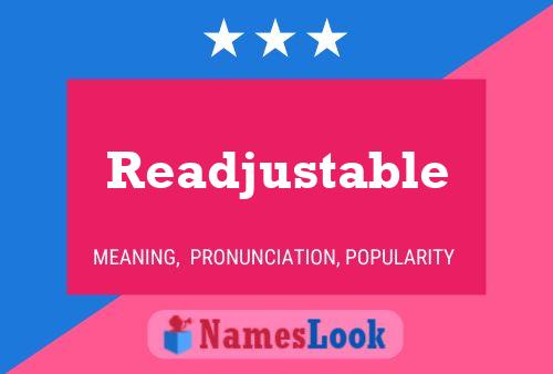 Readjustable Name Poster