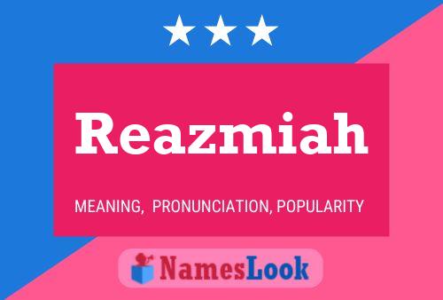 Reazmiah Name Poster