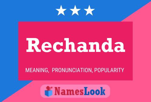 Rechanda Name Poster