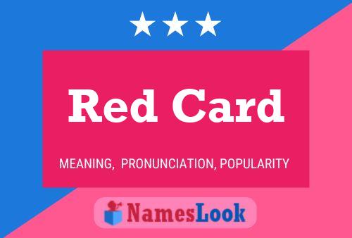 Red Card Name Poster