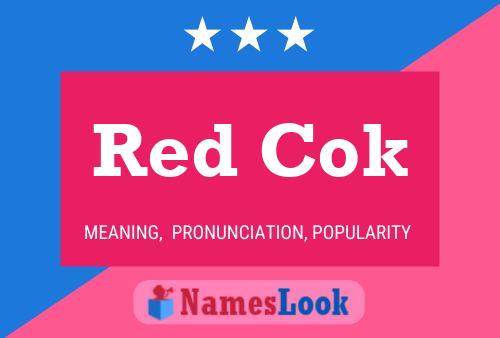 Red Cok Name Poster