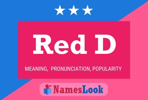 Red D Name Poster