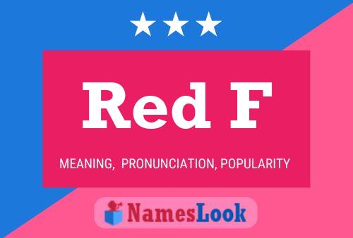 Red F Name Poster