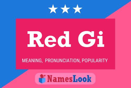 Red Gi Name Poster