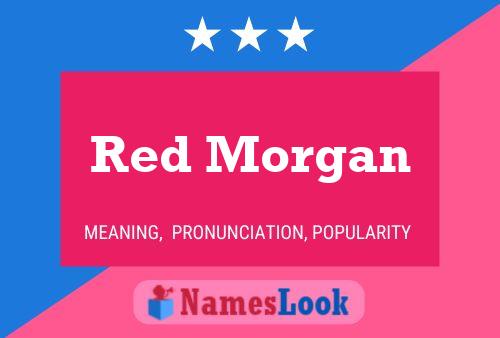 Red Morgan Name Poster